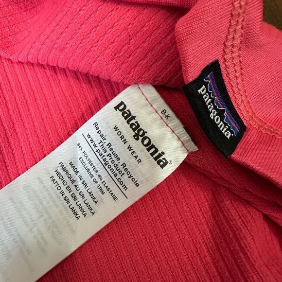 PATAGONIA Girls 1/2-Zip Heavyweight Capilene Baselayer Top Pink - Picture 8 of 10